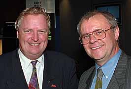 Jeff Meadows of Quantel with John Henshall of EPIcentre chat about old times at the BBC
